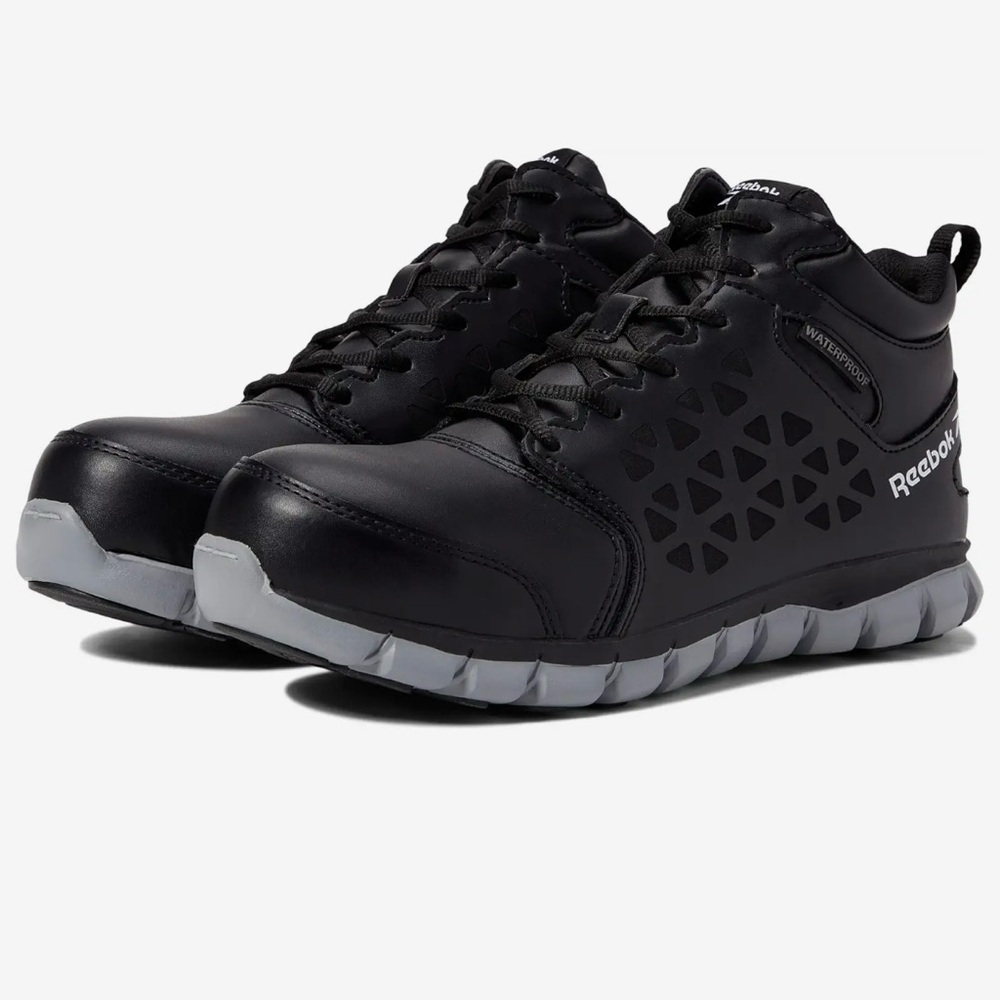 REEBOK Sublite Cushion Work‎ SHOES - RB4144 COMP TOE Womens 7.5 W BLACK NEW